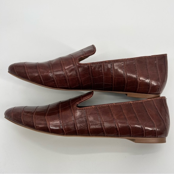 New J.Crew Crocodile-embossed smoking loafers size 6.5 - Picture 8 of 10